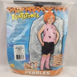 The Flintstones Pebbles Flintstones Child Costume Size Large 12/14 USA Halloween